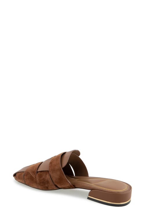 Kenneth Cole Faina Mule In Brown Leather