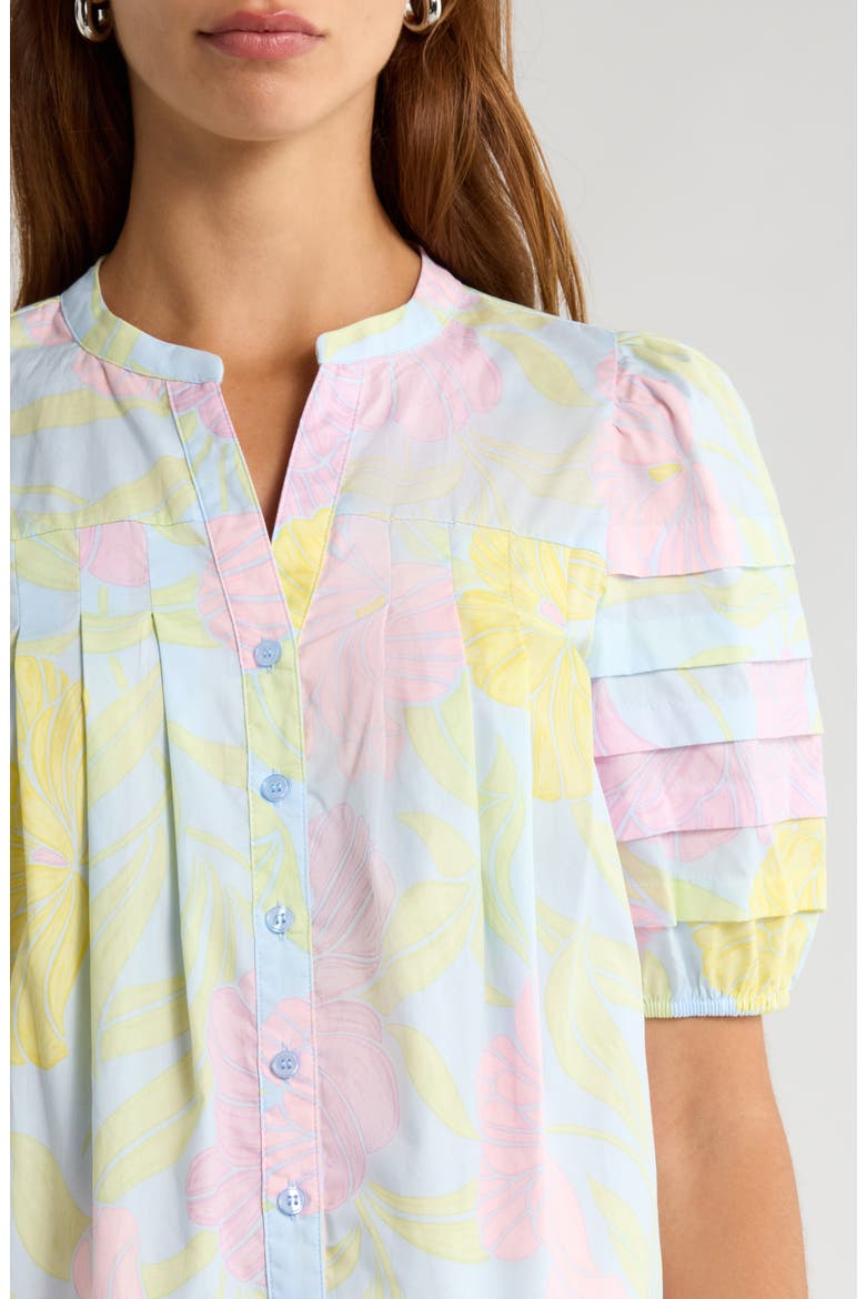 Renzo Toile Woven Shirt, Alternate, color, LIGHT BLUE/ PINK