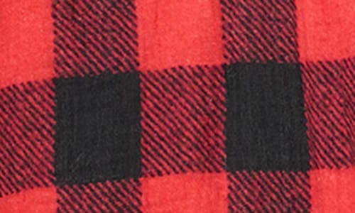 Denimist Buffalo Plaid Flannel Shirt Jacket In Red