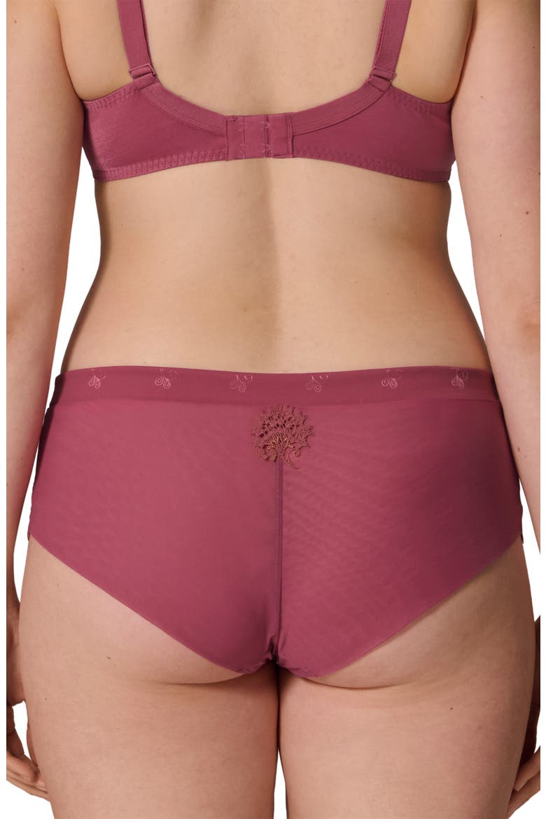 Wish Embroidered Boyshorts, Alternate, color, SANTAL PINK
