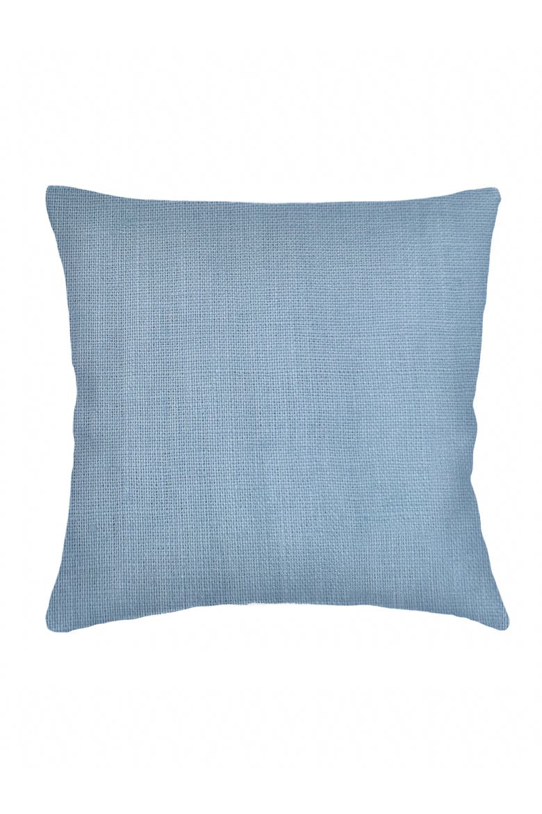 So Soft Linen Pillow with Down Insert, Main, color, Coastal Blue