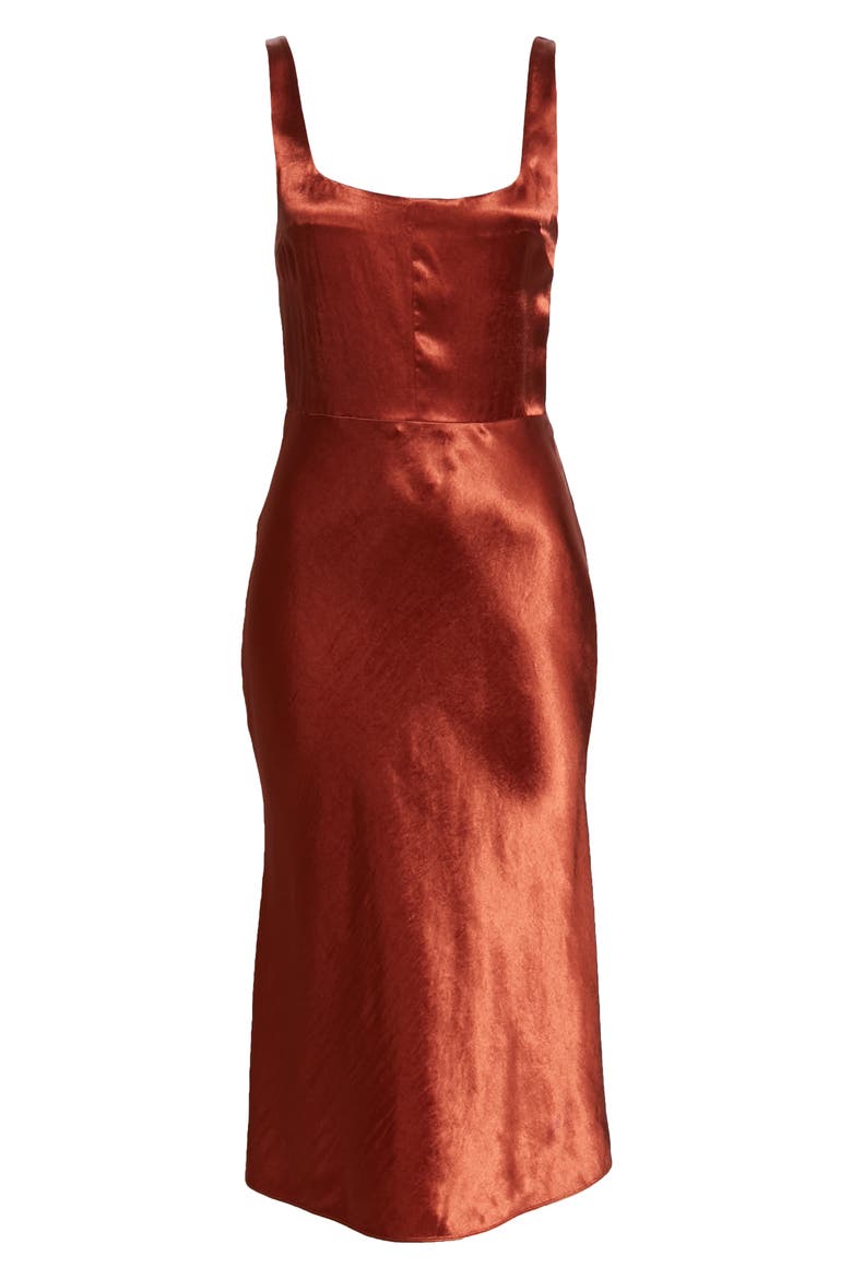 Satin Slipdress, Alternate, color, SANGRE