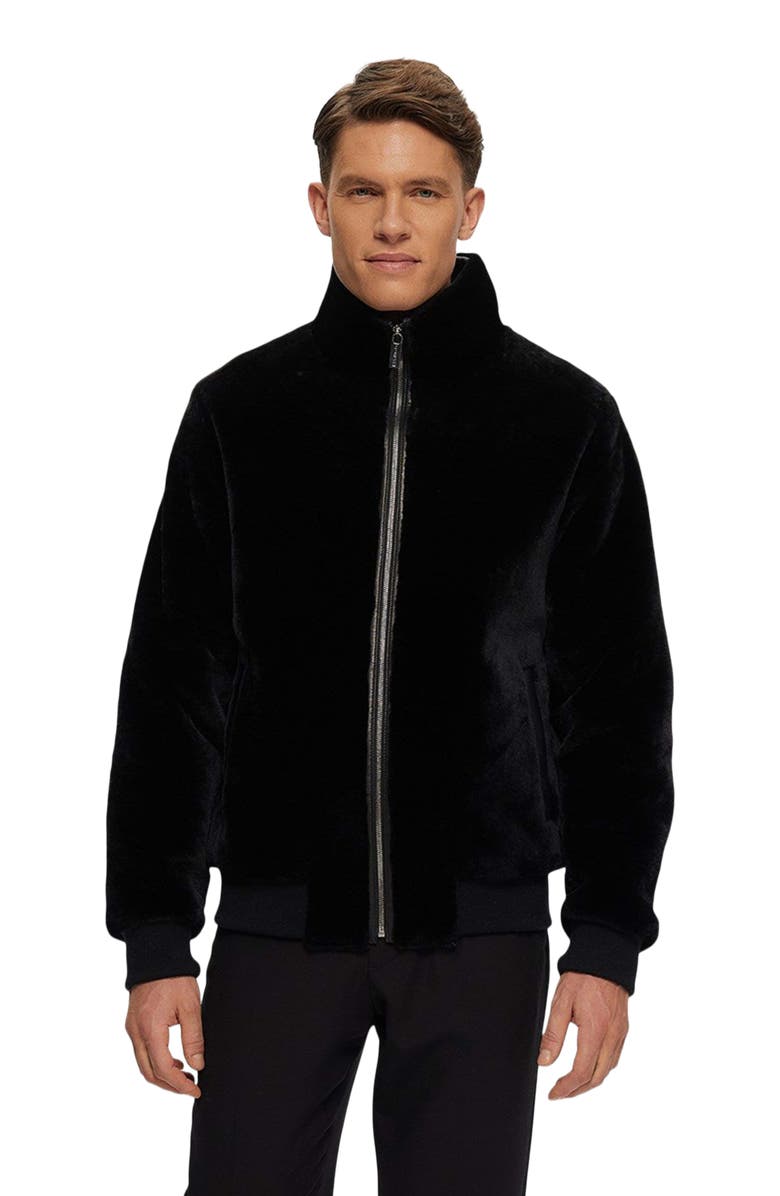 GORSKI Select Shearling Lamb Bomber Jacket, Main, color,