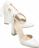 Forever & Always Shoes Lilly Bridal Shoes with Lace Back Bow