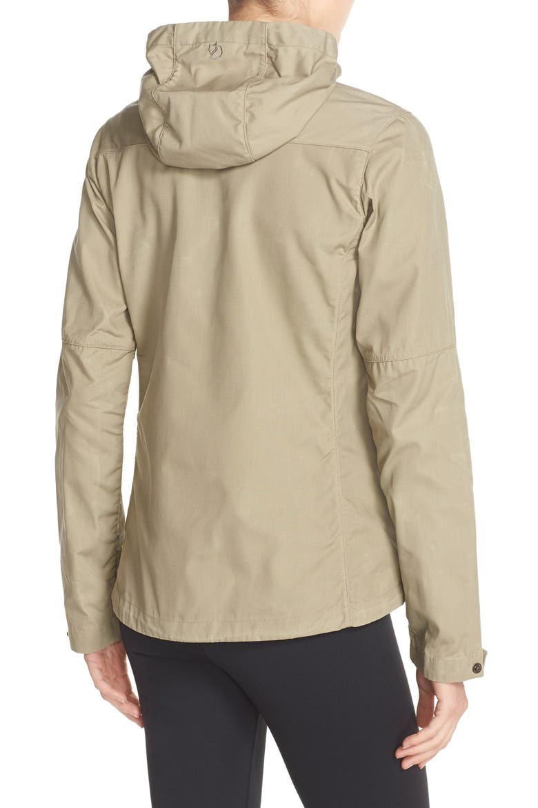 'Stina' Hooded Water Resistant Jacket, Alternate, color, LIGHT KHAKI