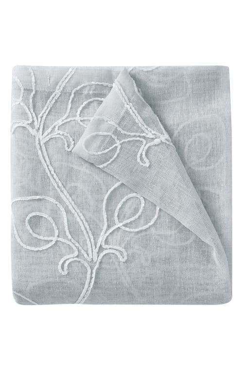 Dainty Home Set Of 2 Embroidered Sheer Curtain Panels In Gray