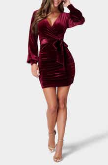 bebe Velvet Utility Minidress
