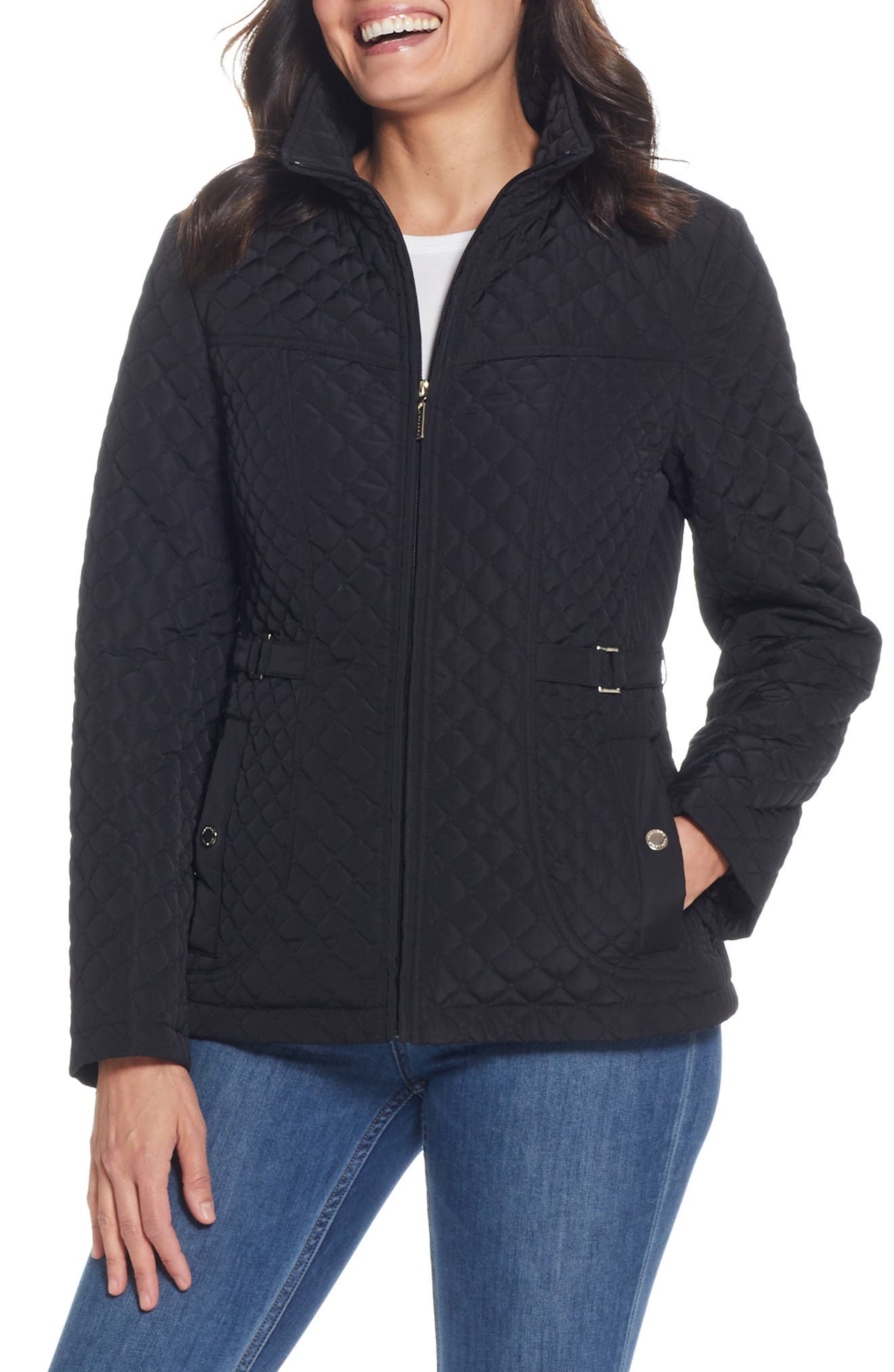 Quilted Stand Collar Jacket