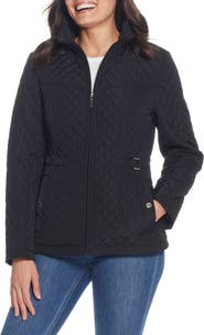 Gallery Quilted Stand Collar Jacket