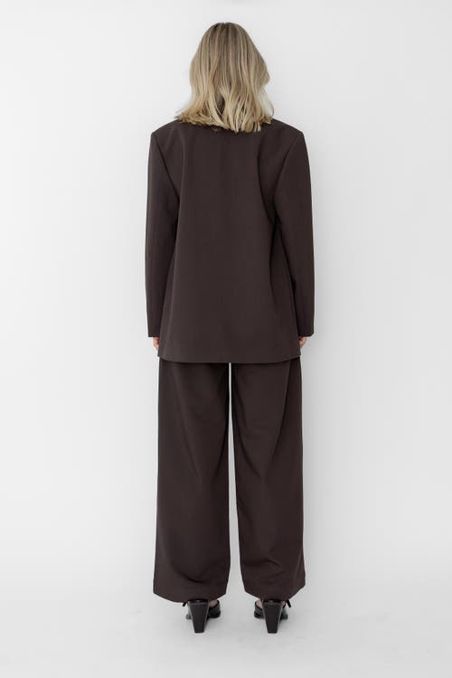 West Of Laurence Blazer In Brown