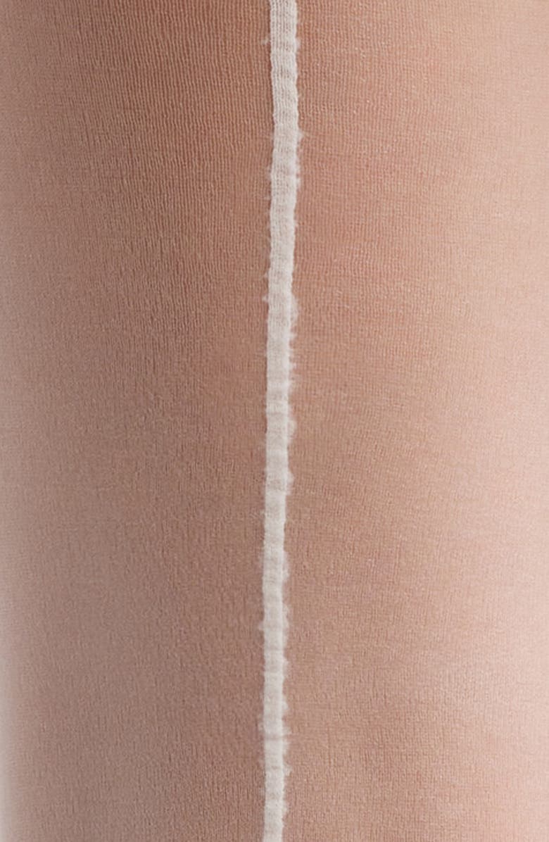 Nordstrom Sheer Back Seam Tights, Alternate, color, Ivory Honey