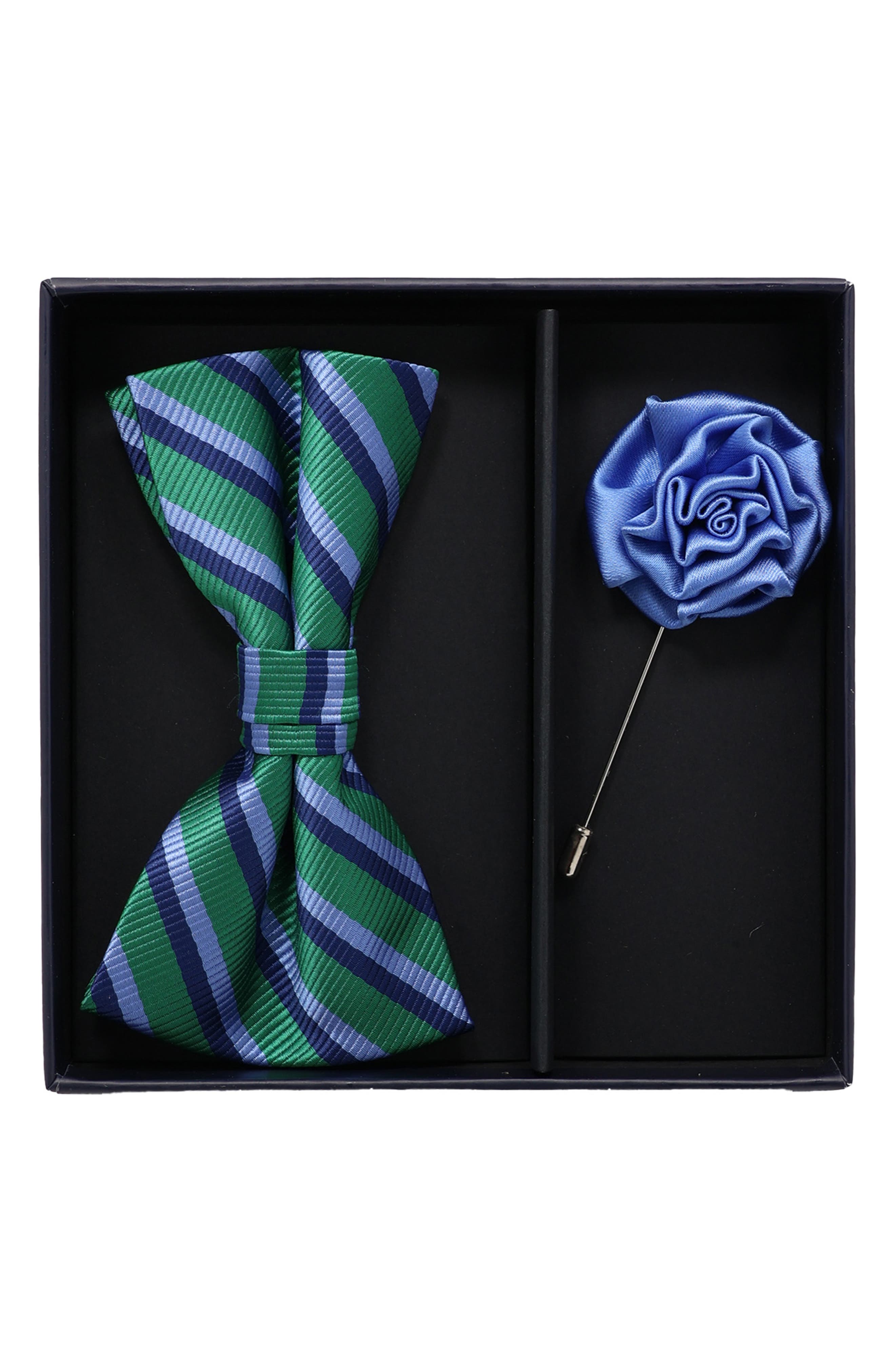 Ben Sherman Bow Tie & Lapel Pin Set