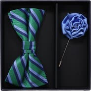 Ben Sherman Bow Tie & Lapel Pin Set