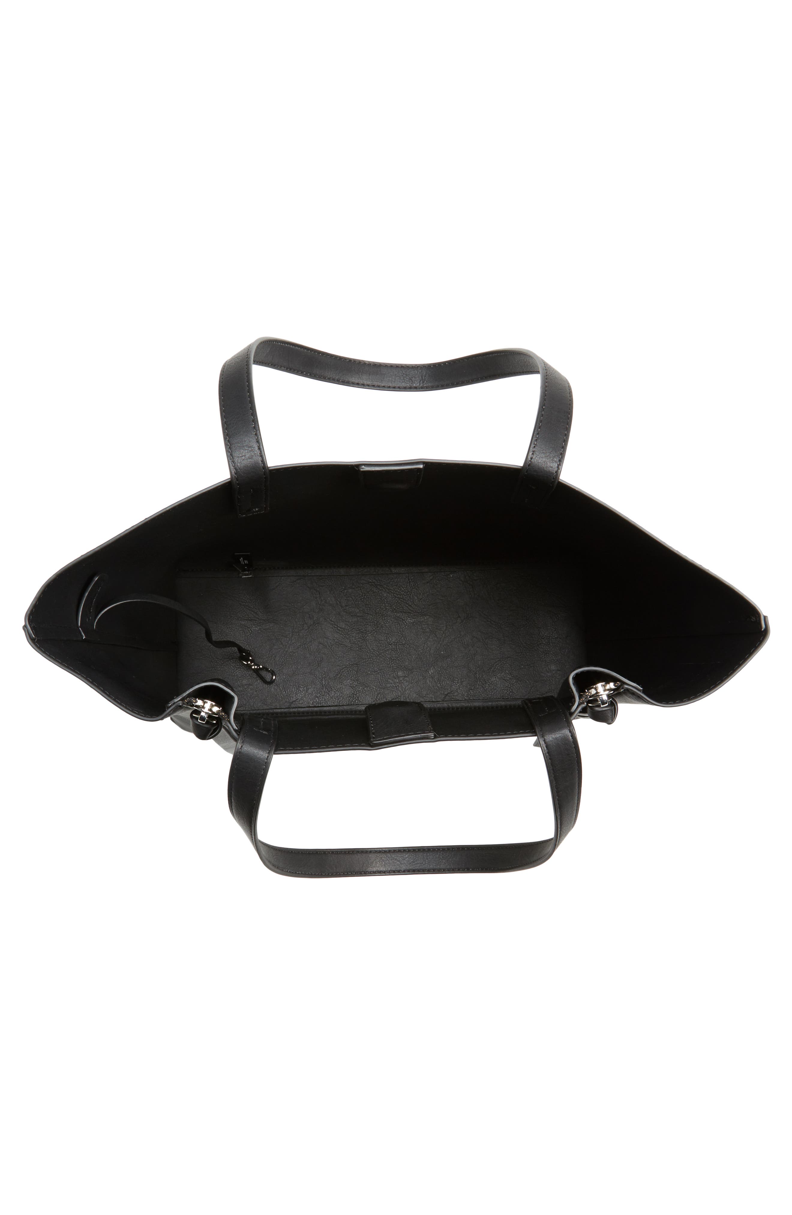 Chelsea28 Leigh Faux Leather Tote & Zip Pouch, Alternate, color, 