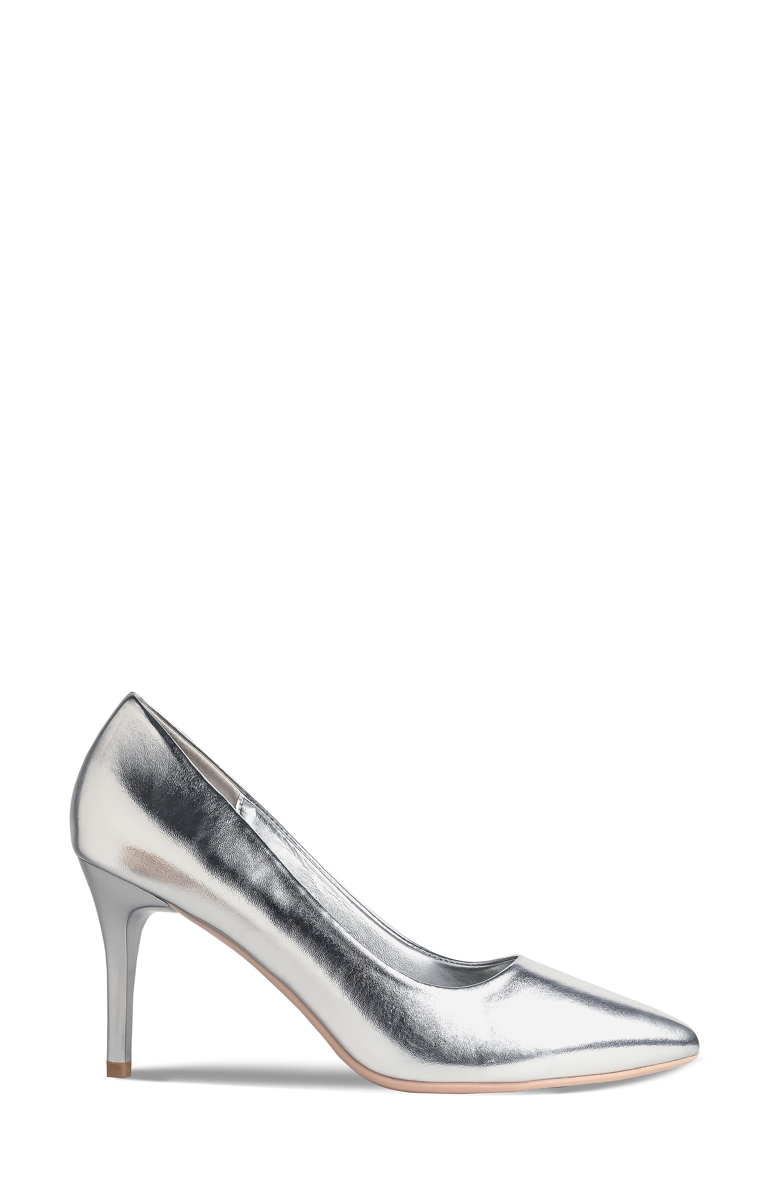 Touch Ups Tia Pointed Toe Pump, Alternate, color, Silver