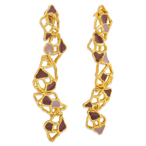 Dhwani Bhansal Gaia Drop Earrings In Gold Plated