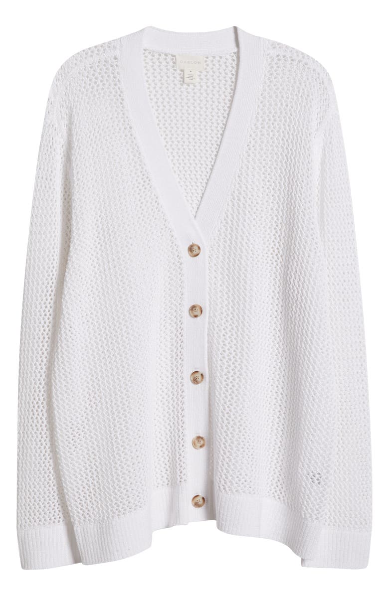 Caslon<sup>®</sup> Open Stitch Cotton Cardigan, Alternate, color, 