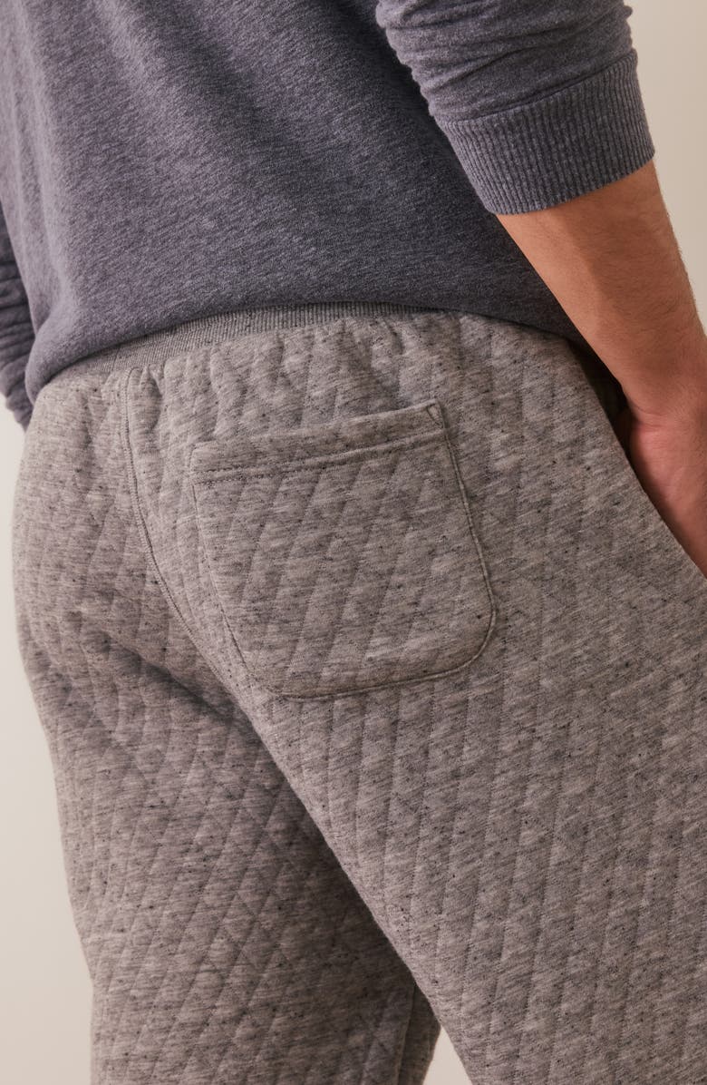 Marine Layer Corbet Quilted Joggers, Alternate, color, Grey Heather