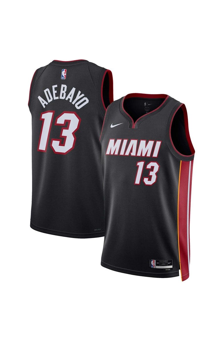 Nike Unisex Nike Bam Adebayo Black Miami Heat Swingman Jersey - Icon Edition, Main, color, Black