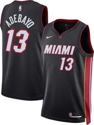 Nike Unisex Nike Bam Adebayo Black Miami Heat Swingman Jersey - Icon Edition