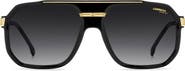 Carrera Eyewear 60mm Rectangular Flat Top Sunglasses