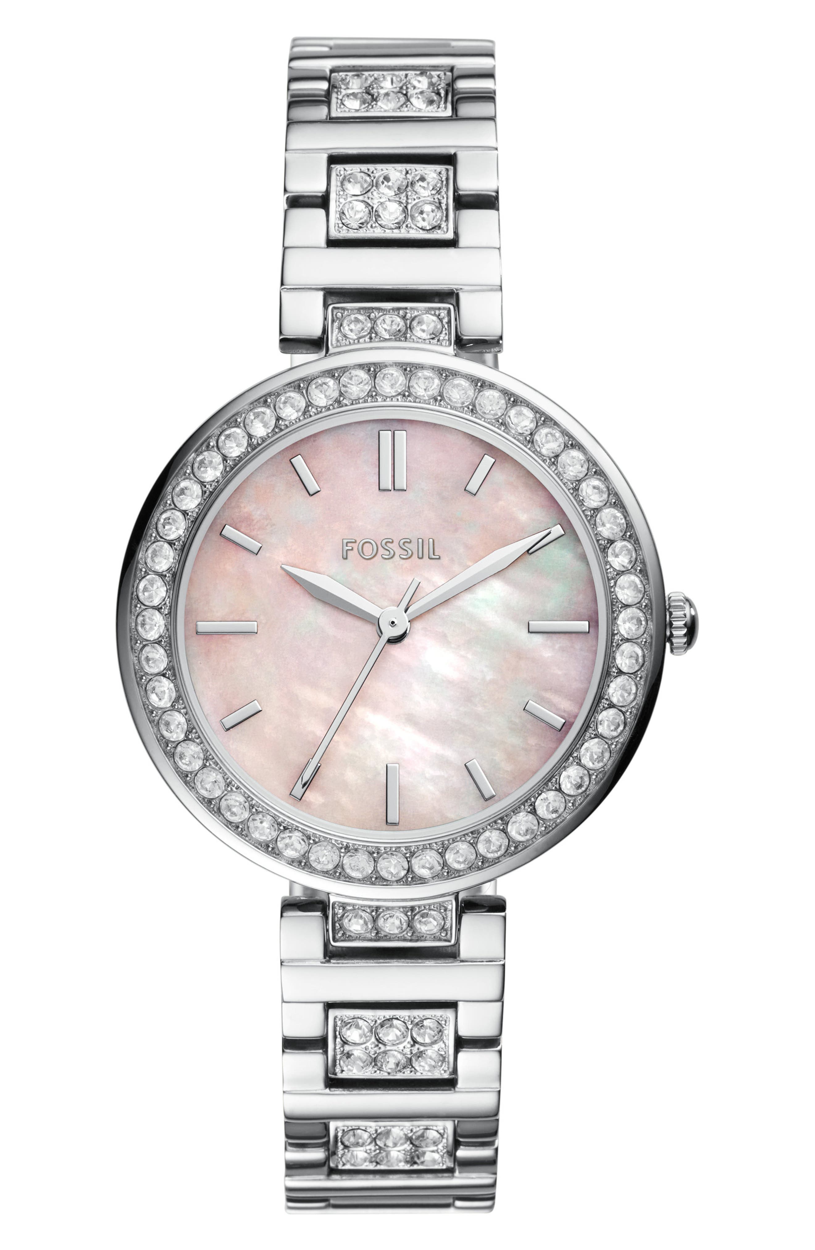 Fossil Karli Three Hand Quartz Bracelet Watch, 32mm