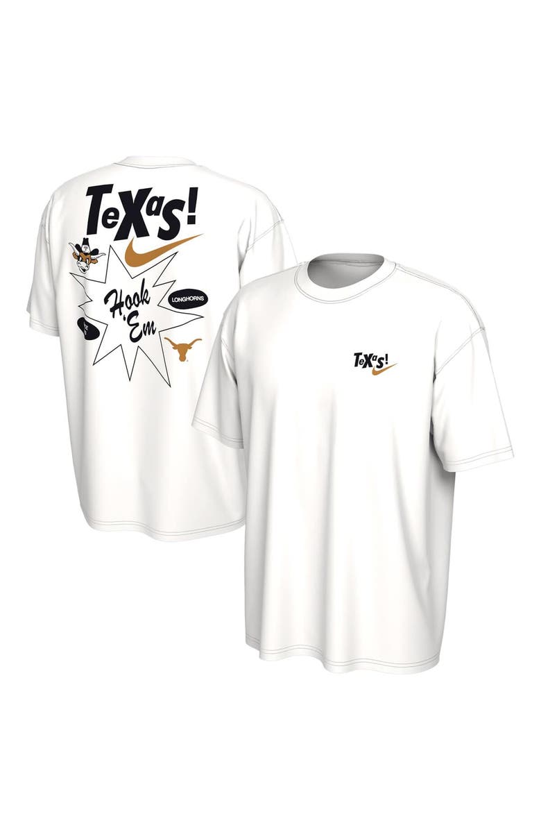 Nike Men's Nike  White Texas Longhorns Max90 T-Shirt, Main, color, White