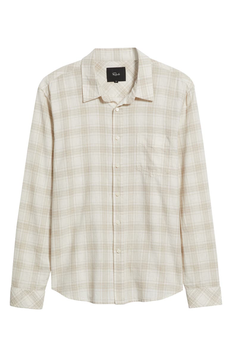 Rails Clyde Plaid Hemp & Cotton Button-Up Shirt, Alternate, color, 