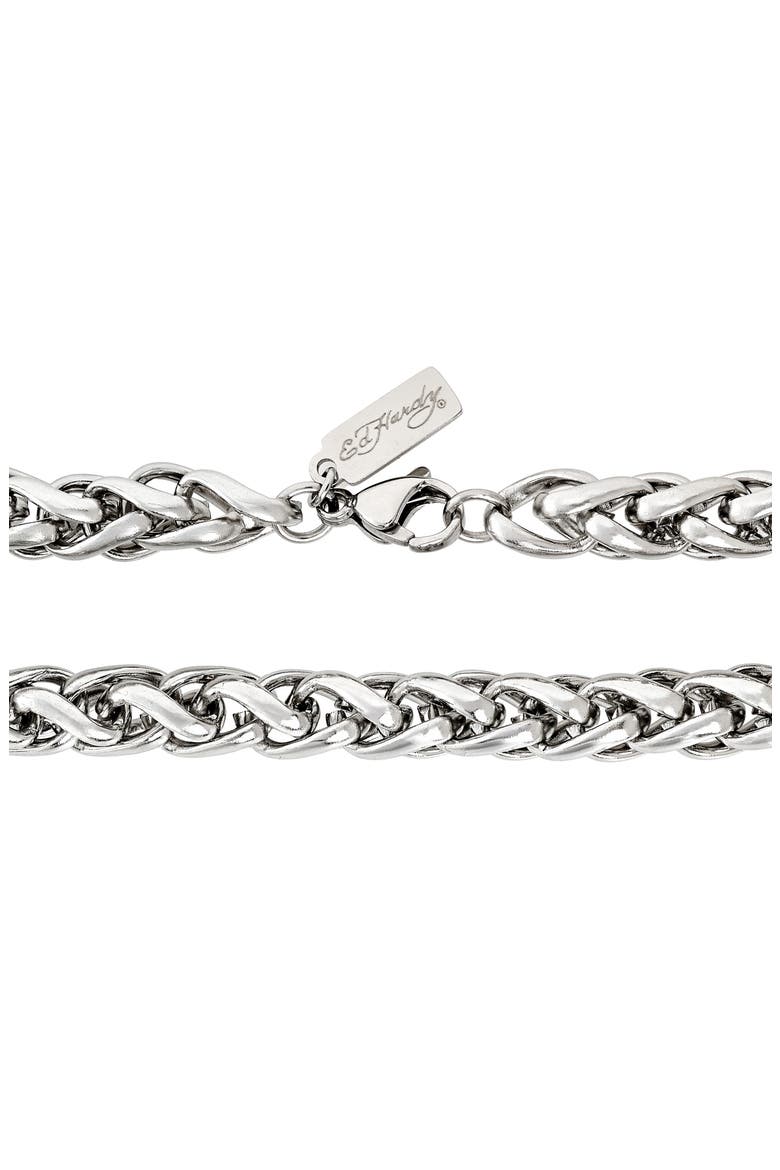 Men's Interlinked Bracelet, Alternate, color, SILVER
