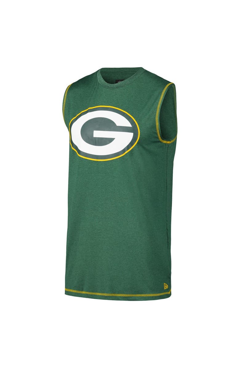 New Era Men's New Era Green Green Bay Packers Tank Top, Alternate, color, 