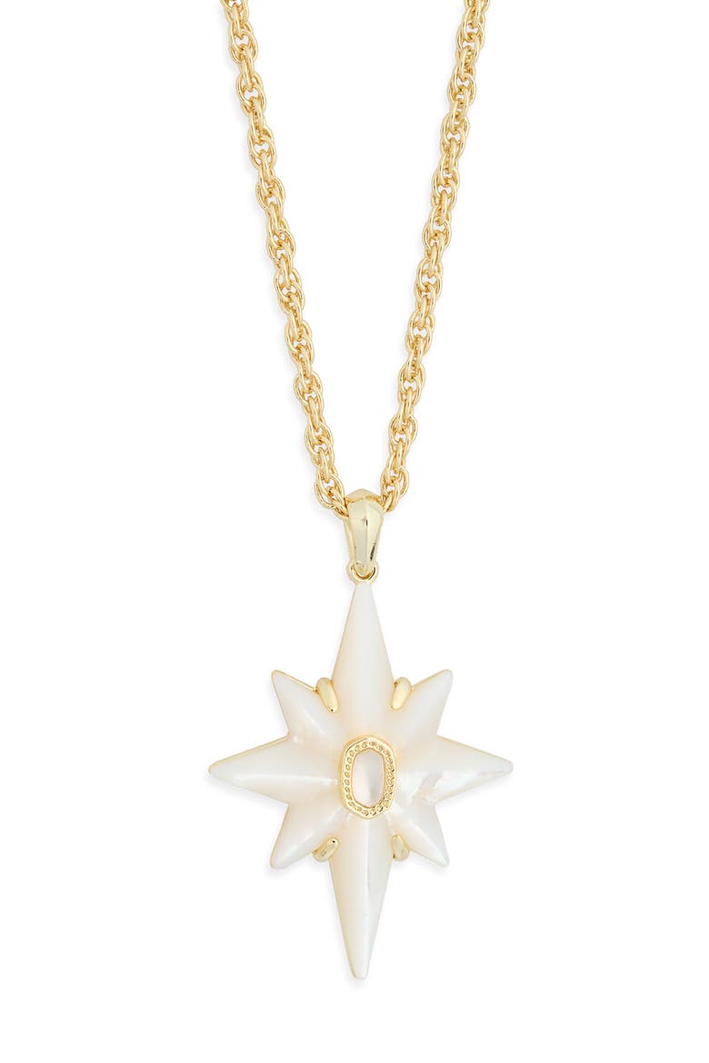 Fate Star Pendant Necklace, Main, color, GOLD IVORY MOTHER OF PEARL