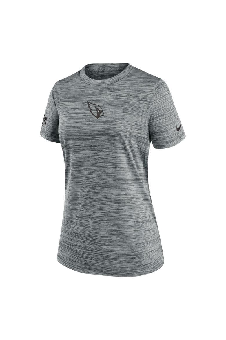 Women's Nike Gray Arizona Cardinals Sideline Velocity Performance T-Shirt, Alternate, color, Gray