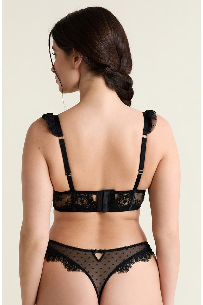 Infini N° 9 Bustier Underwire Bra, Alternate, color, BLACK