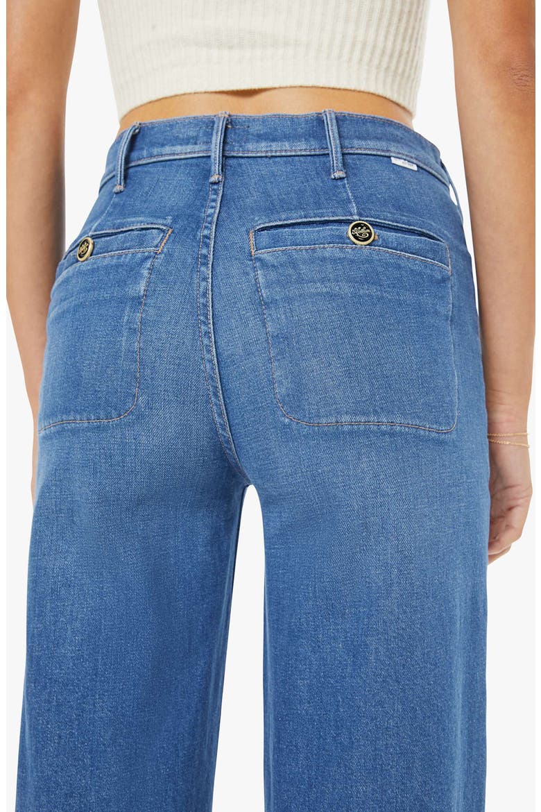 The Stashed Hustler Roller Patch Flare Leg Jeans, Alternate, color, WHISK ME AWAY