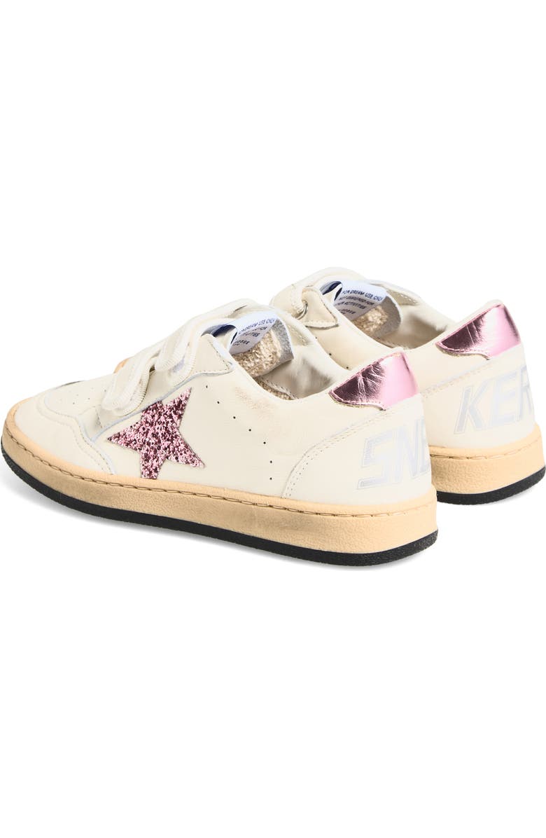Golden Goose Kids' Ball Star Low Top Sneaker, Alternate, color, White/ Bubblegum/ Lilac