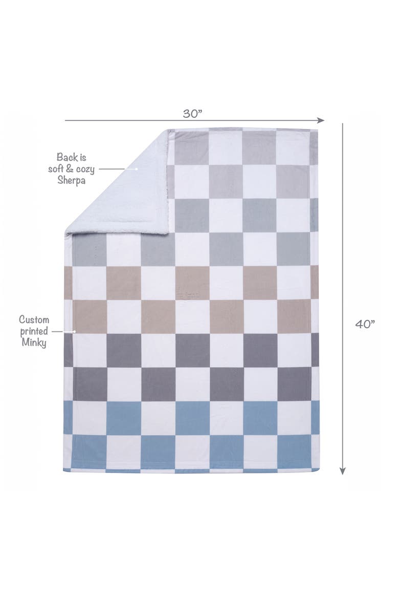 Little Racer 3-Piece Cars/Transportation Baby Crib Bedding Set, Alternate, color, Blue