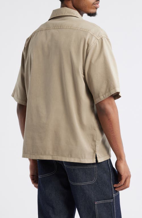 Dickies Unionville Short Sleeve Button-up Work Shirt In Desert Sand