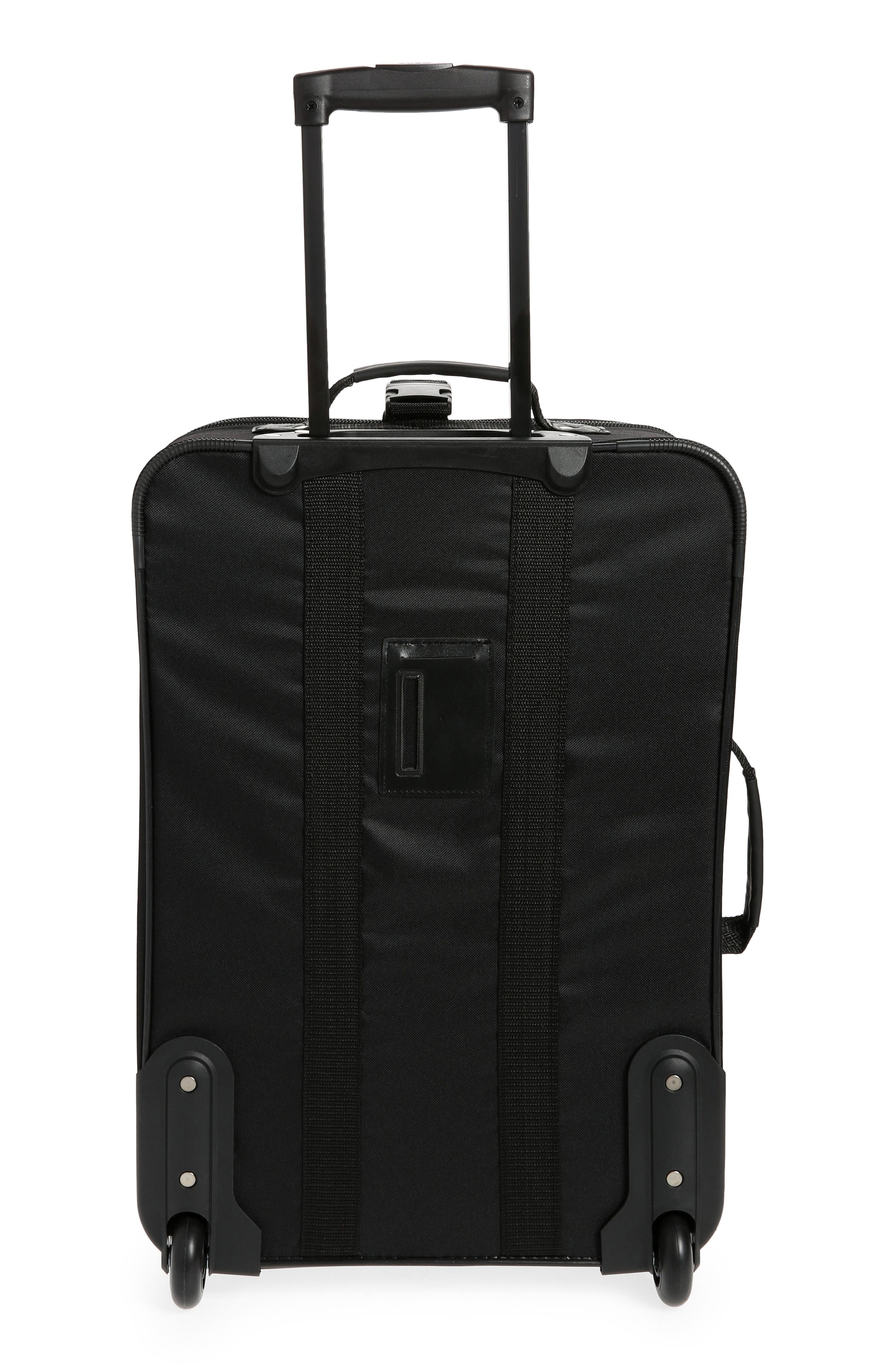 GEOFFREY BEENE 21-Inch Rolling Carry-On, Alternate, color, Black W/ Grey