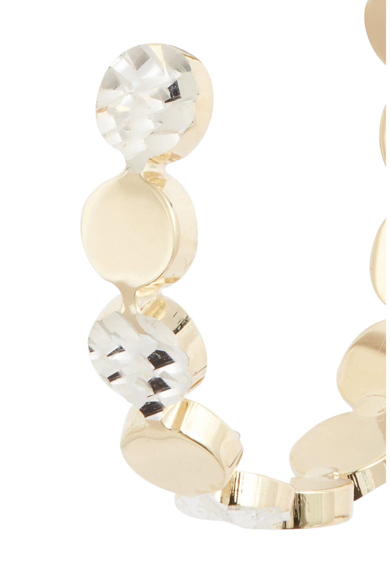 Bea Small Two-Tone Hoop Earrings, Alternate, color, TWO-TONE