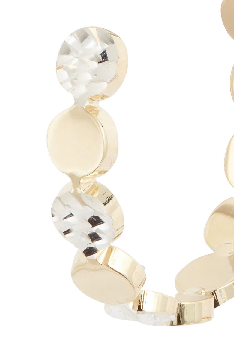 Jennifer Zeuner Bea Small Two-Tone Hoop Earrings, Alternate, color, 