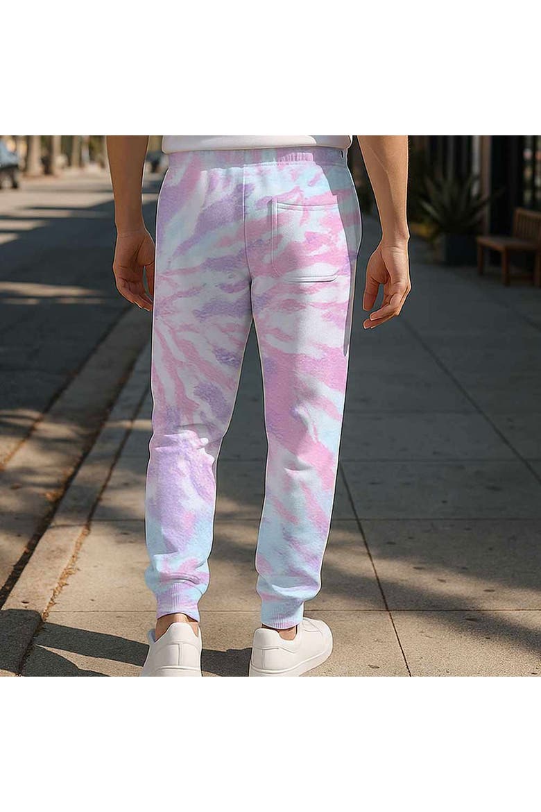 Astronaut Tie Dye Fleece Jogger Pant, Alternate, color, Cotton Candy