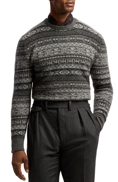 Fair Isle Cashmere Blend Sweater