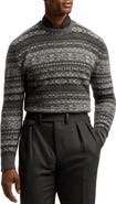Ralph Lauren Purple Label Fair Isle Cashmere Blend Sweater