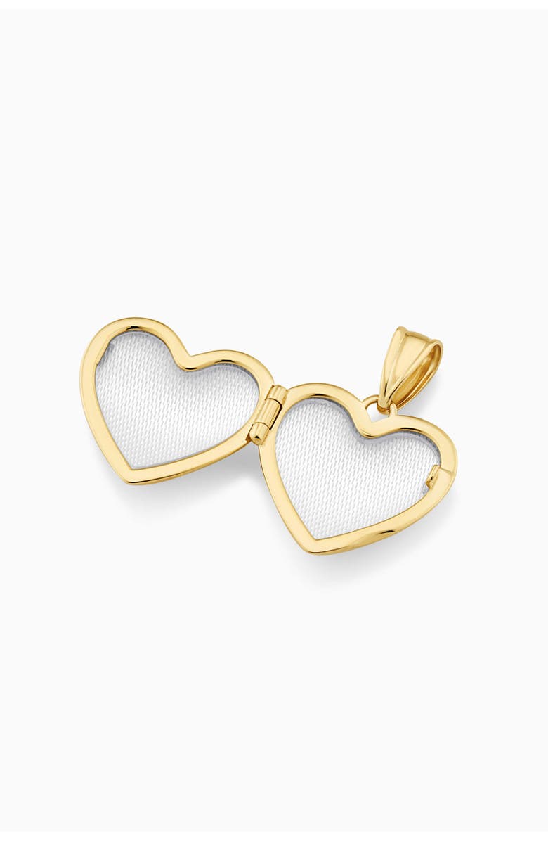 Oradina 14K Yellow Gold Lock It Up Heart Locket, Alternate, color, Yellow Gold