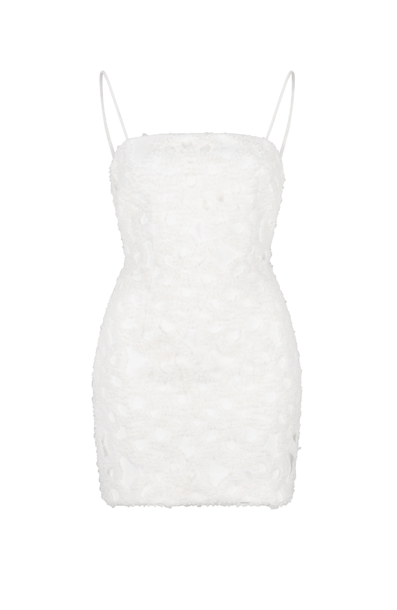 AtoÌr Maple Mini Dress, Alternate, color, Ivory