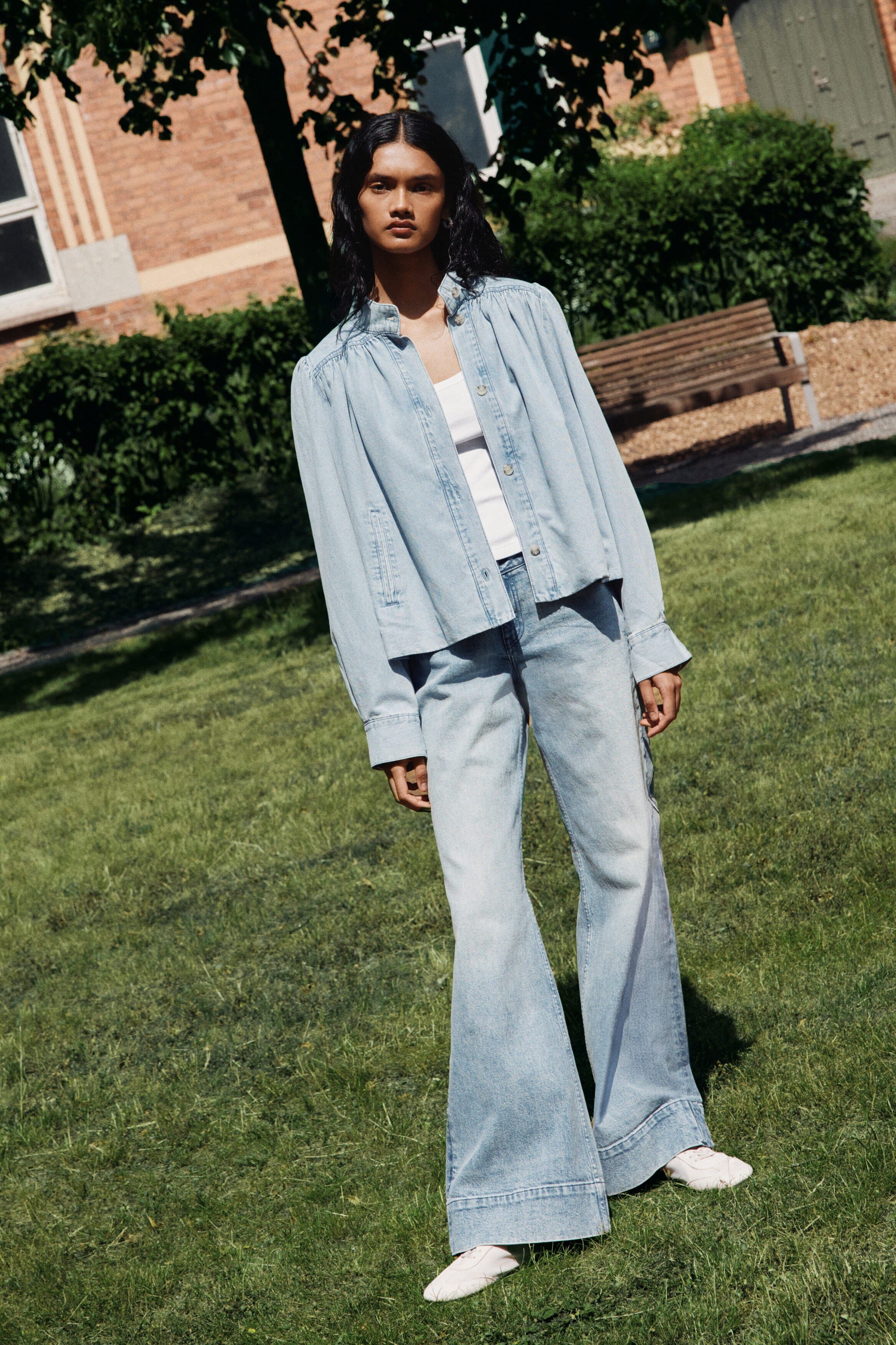 selected Light denim blue
