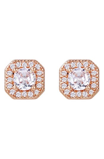 Adornia Cubic Zirconia Halo Stud Earrings