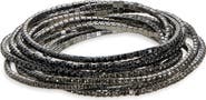 NORDSTROM RACK Set of 10 Crystal Stretch Bracelets