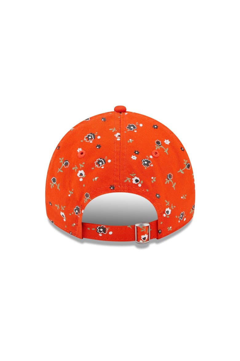 Women's New Era Orange Cleveland Browns  Floral 9TWENTY Adjustable Hat, Alternate, color, Orange
