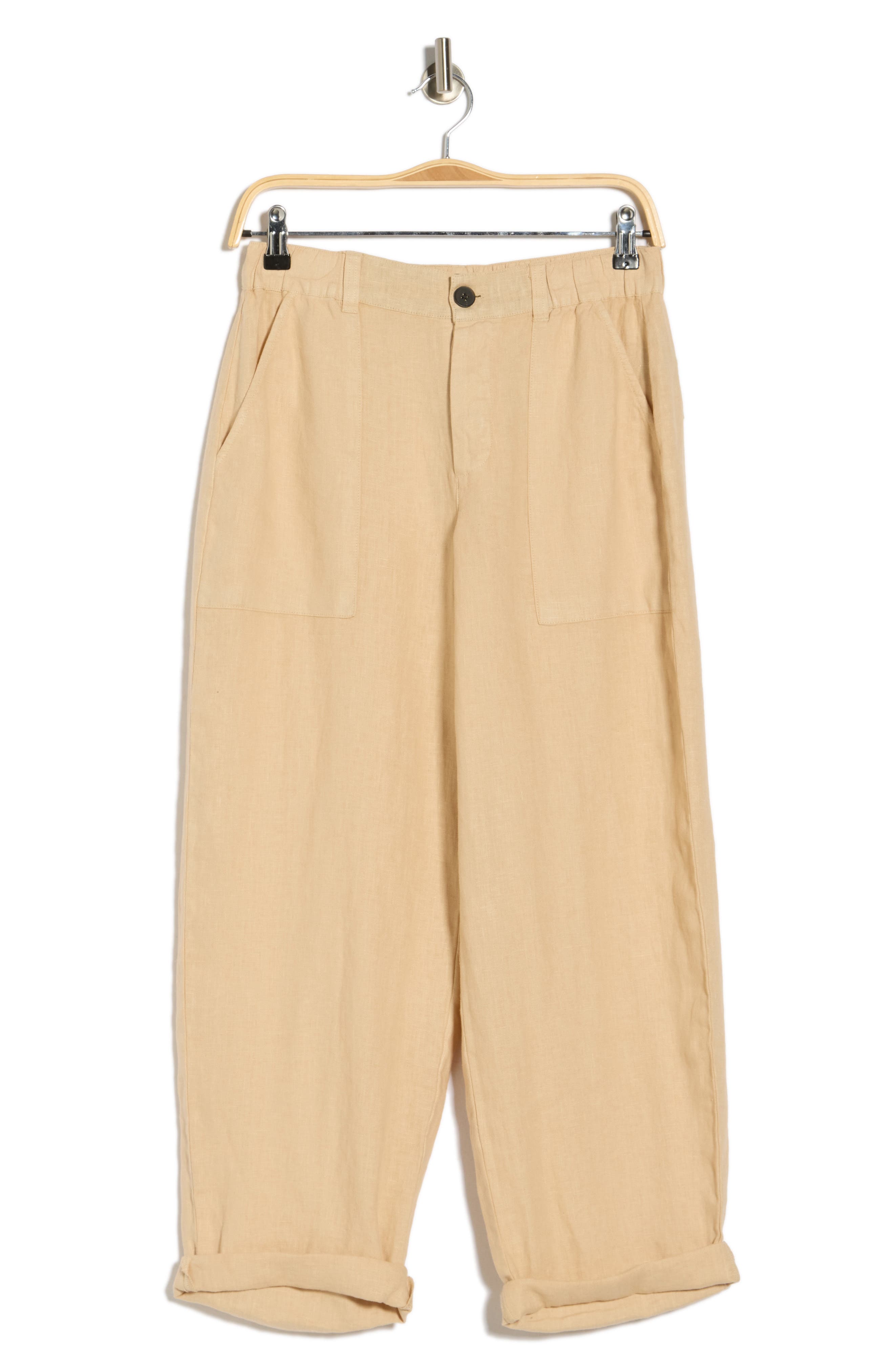 Sanctuary Cruiser Relaxed Straight Leg Linen Pants